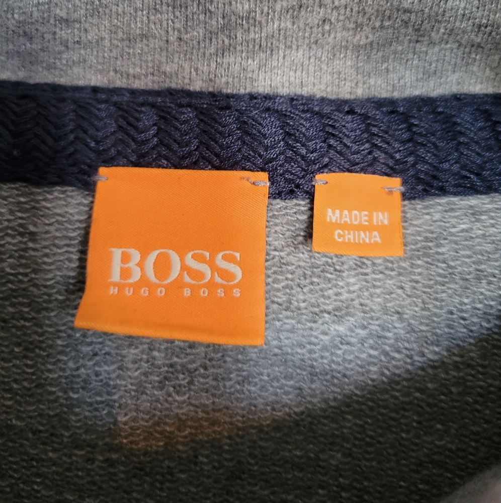 HUGO Boss sweater Orange line